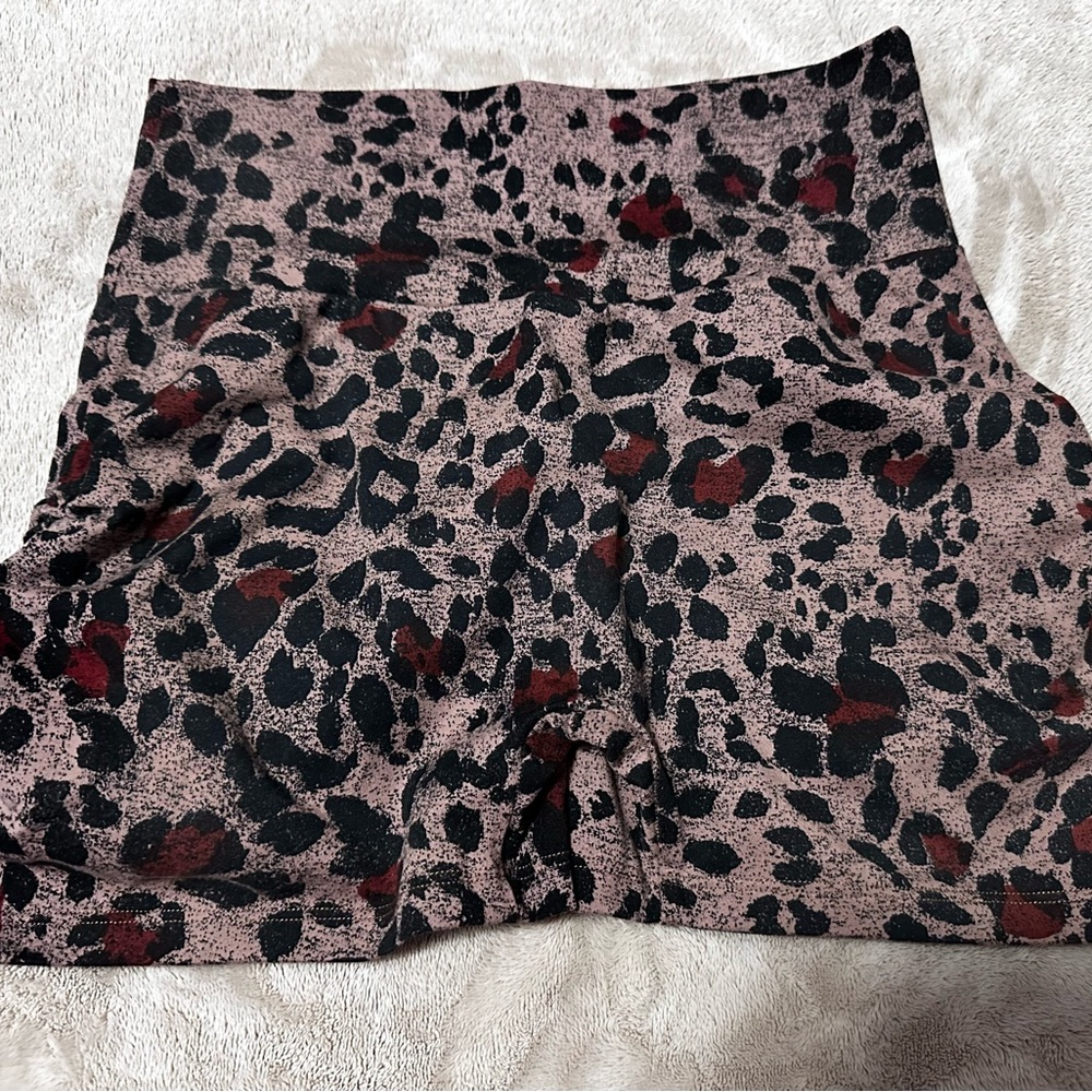 SOLD Bombshell Sportswear Brown Leopard Print Toggle shorts Medium